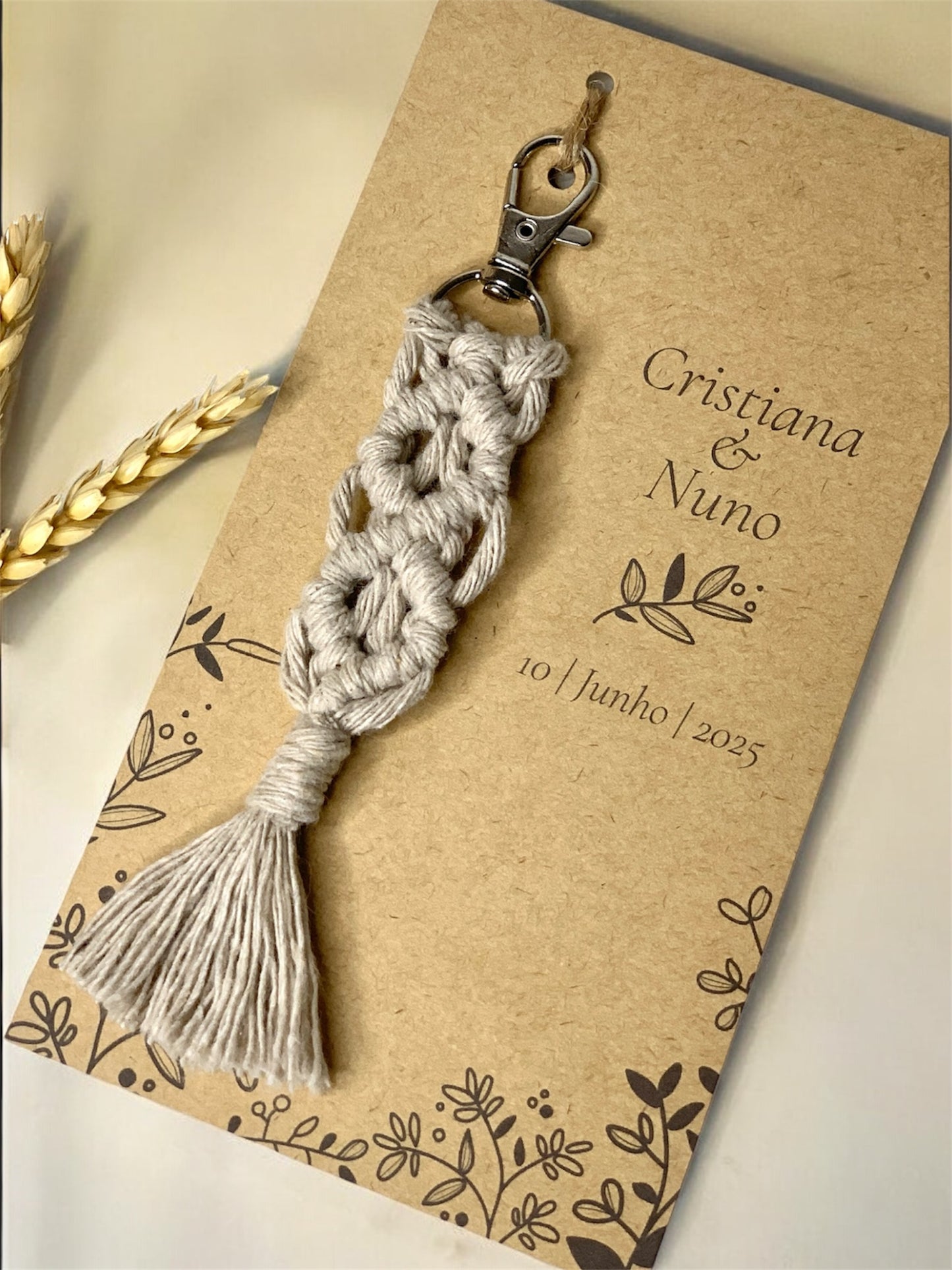 Porta-chaves Macramé