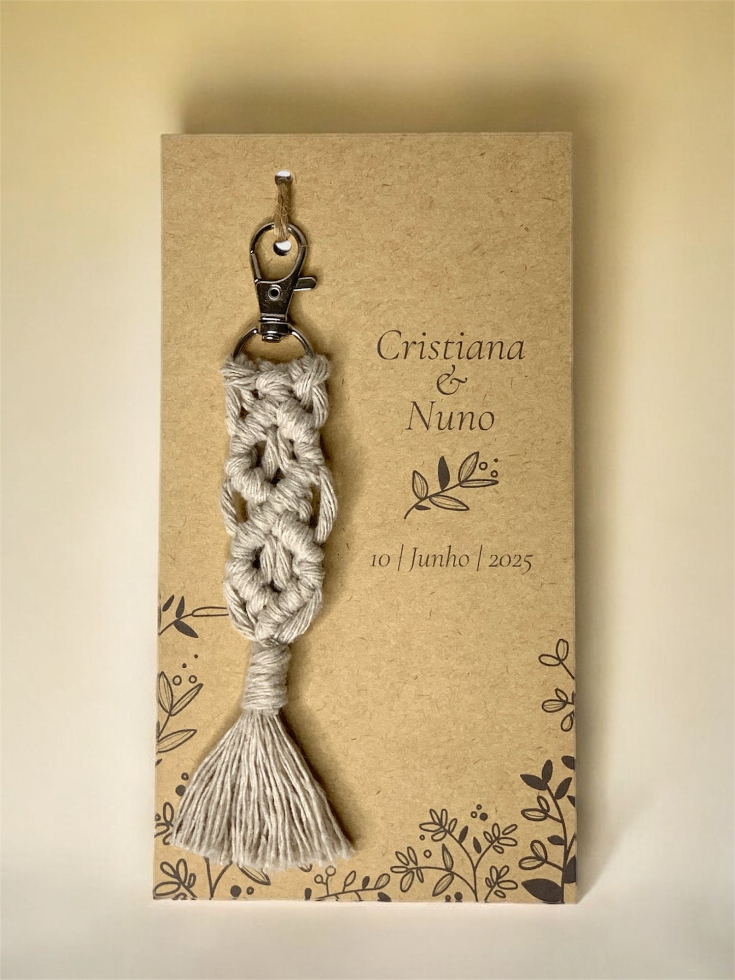 Porta-chaves Macramé
