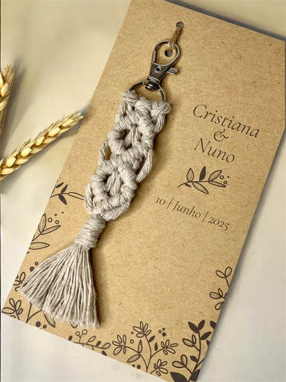 Porta-chaves Macramé
