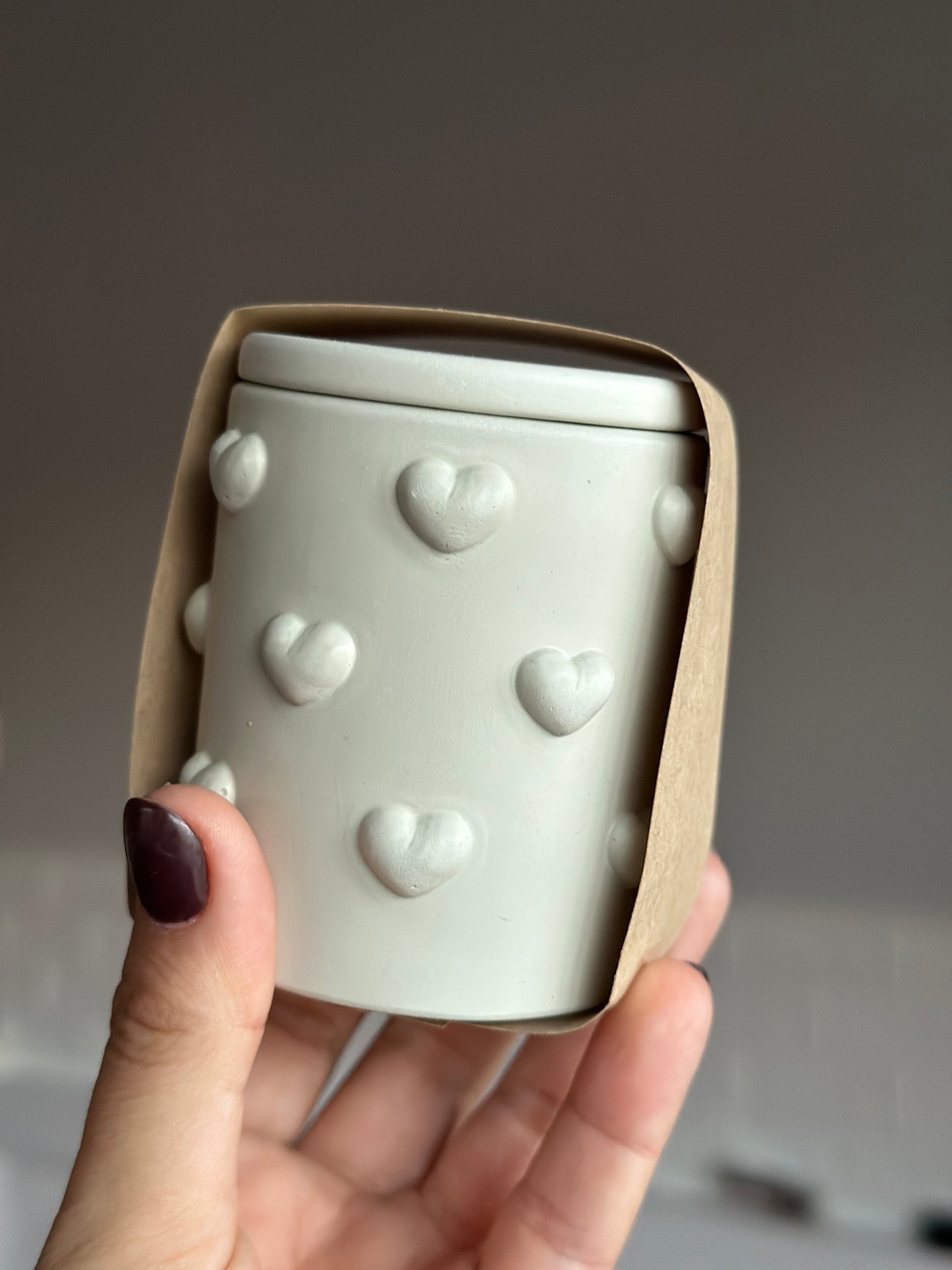 Copo decorativo com tampa