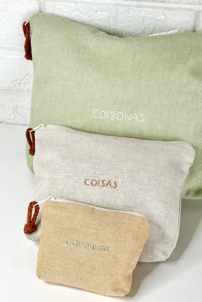 Conjunto 3 necessaires "Coisas"