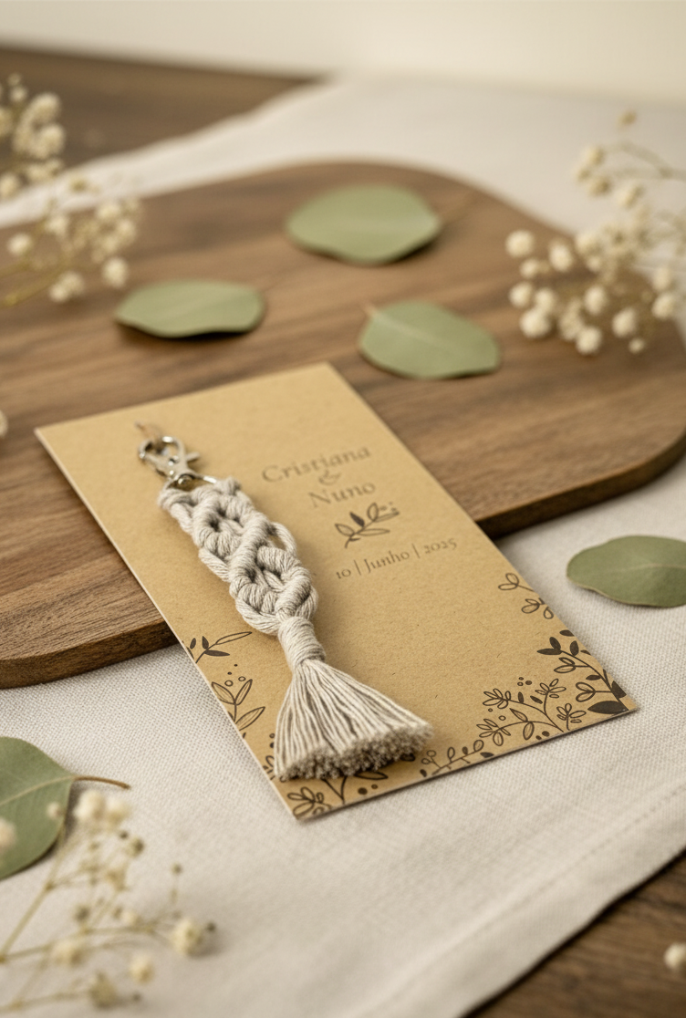 Porta-chaves Macramé